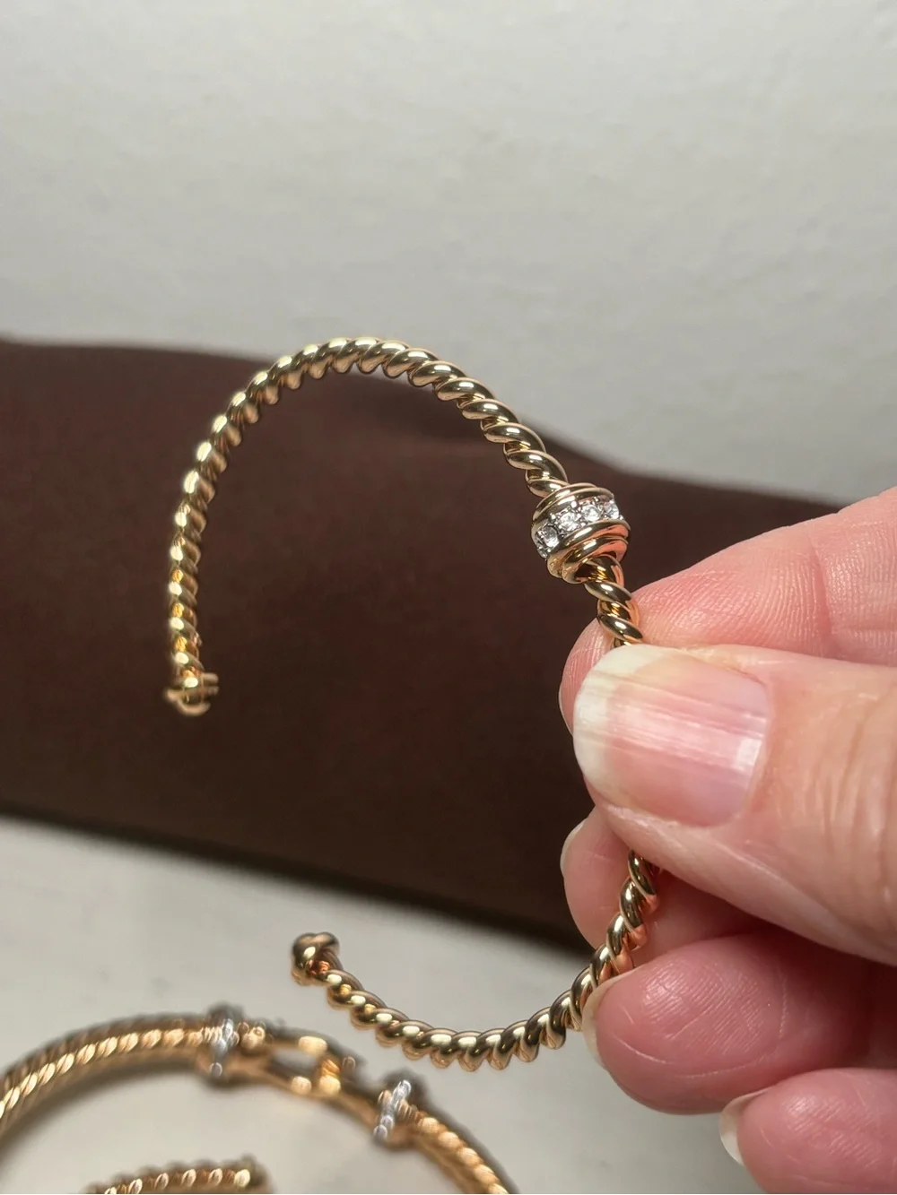 Gold Tone Stackable Rope Bangle Set - Women Jewelry